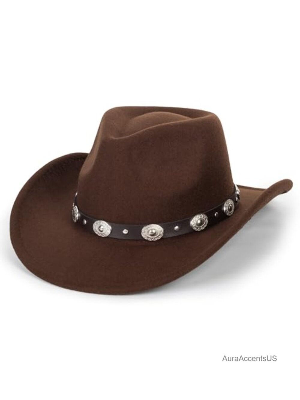 Felt Western Cowboy Hat Adjustable Buckle Unisex Outdoor